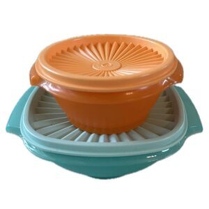 New Tupperware Servalier Food Storage Bowls Containers Mix Lot 4 Piece Set